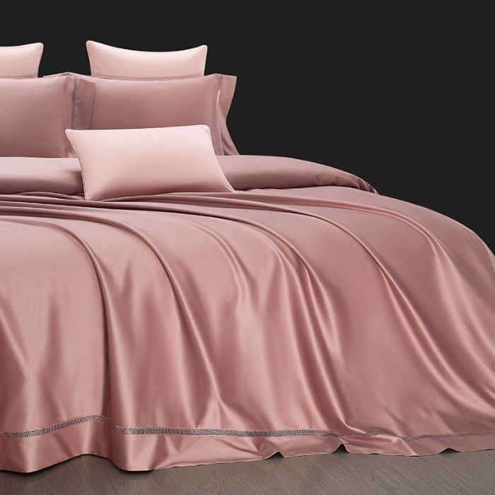 91家纺网 家纺一手货源 找家纺 【2025】100S100支双股长绒棉镂空床单四件套100S/2*50S 500TC 云墅釉里红 券后实付价最低720元