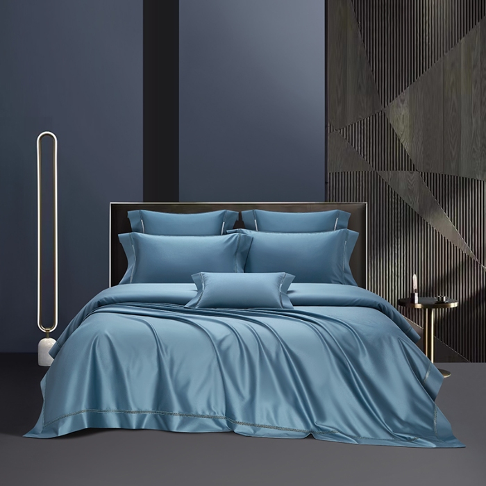 91家纺网 家纺一手货源 找家纺 【2025】100S100支双股长绒棉镂空床单四件套100S/2*50S 500TC 云墅云纱兰 券后实付价最低720元