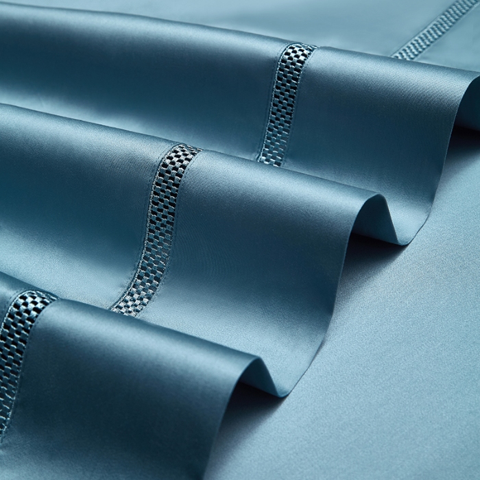 91家纺网 家纺一手货源 找家纺 【2025】100S100支双股长绒棉镂空床单四件套100S/2*50S 500TC 云墅云纱兰 券后实付价最低720元