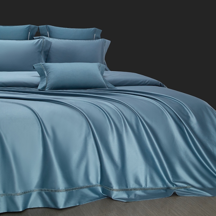 91家纺网 家纺一手货源 找家纺 【2025】100S100支双股长绒棉镂空床单四件套100S/2*50S 500TC 云墅云纱兰 券后实付价最低720元