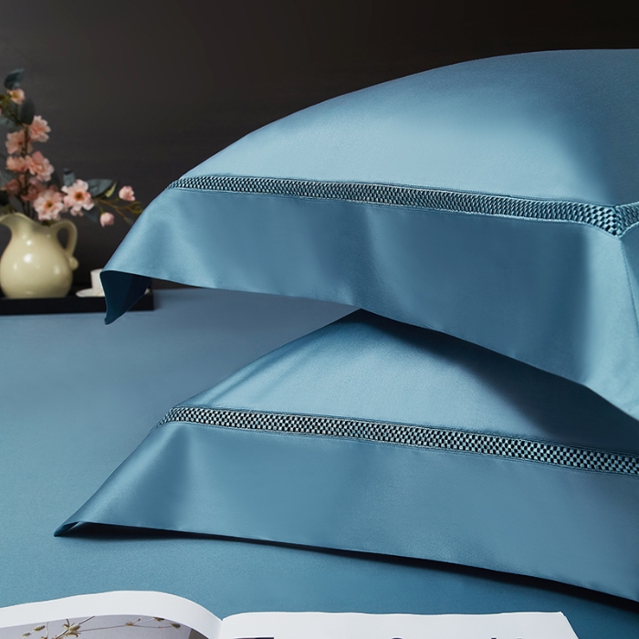 91家纺网 家纺一手货源 找家纺 【2025】100S100支双股长绒棉镂空床单四件套100S/2*50S 500TC 云墅云纱兰 券后实付价最低720元