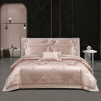 91家纺网 家纺一手货源 找家纺 （总）【2025】140S140支长绒棉全棉提花四件套床盖四件套床单四件套可定制可配七件套直播爆款