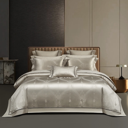 91家纺网 家纺一手货源 找家纺 （总）【2025】140S140支长绒棉全棉提花四件套床盖四件套床单四件套可定制可配七件套直播爆款