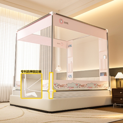 91家纺网 家纺一手货源 找家纺 （总）2025新款高级围栏家用卧室加粗儿童防止掉床超大空间免安装床笠口袋款