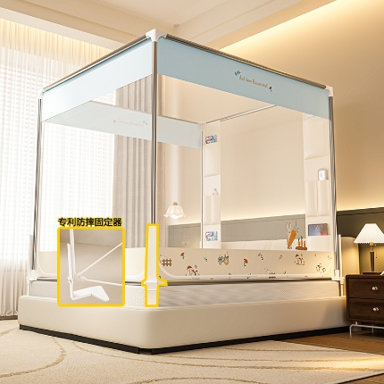 91家纺网 家纺一手货源 找家纺 （总）2025新款高级围栏家用卧室加粗儿童防止掉床超大空间免安装床笠口袋款