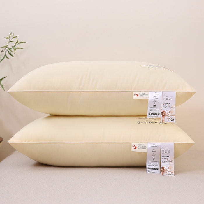 91家纺网 家纺一手货源 找家纺 赛格时代  2025A类全棉大豆枕-单边舒适枕（大豆黄）