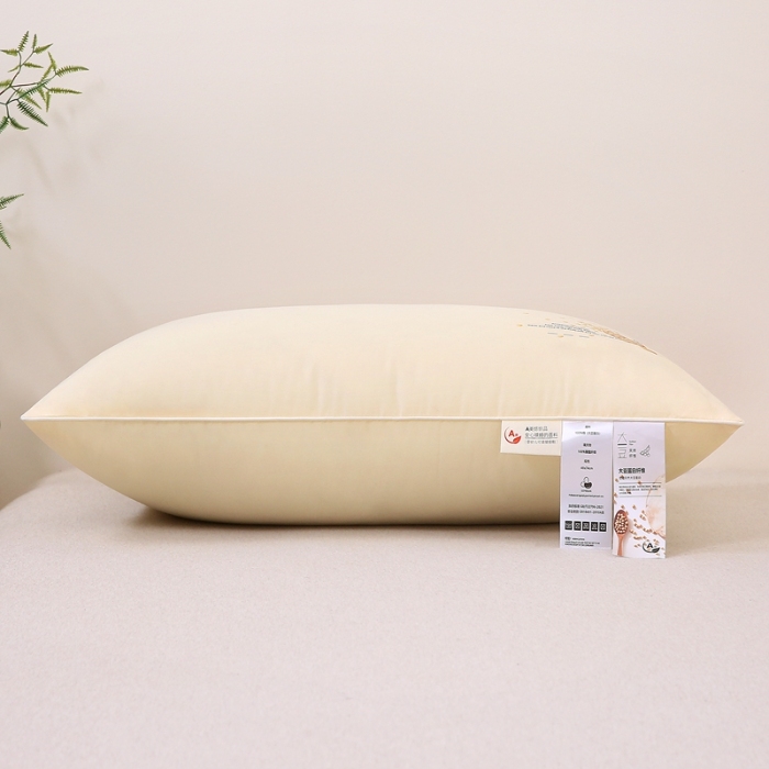 91家纺网 家纺一手货源 找家纺 赛格时代  2025A类全棉大豆枕-单边舒适枕（大豆黄）