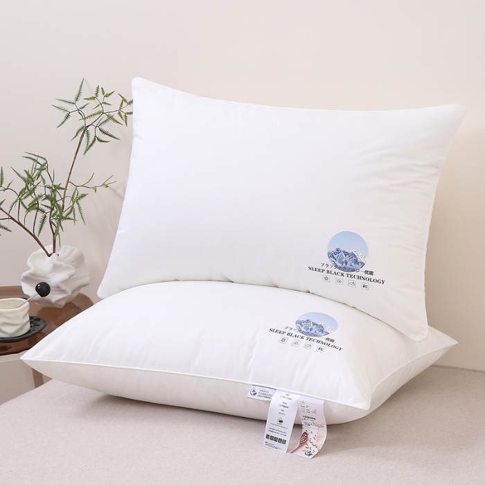 91家纺网 家纺一手货源 找家纺 赛格时代  2025A类全棉大豆枕-单边舒适枕（山峰白）