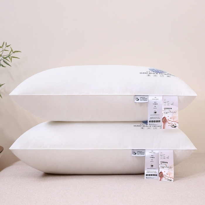 91家纺网 家纺一手货源 找家纺 赛格时代  2025A类全棉大豆枕-单边舒适枕（山峰白）
