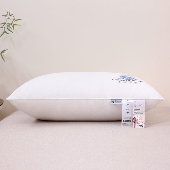 91家纺网 家纺一手货源 找家纺 赛格时代  2025A类全棉大豆枕-单边舒适枕（山峰白）