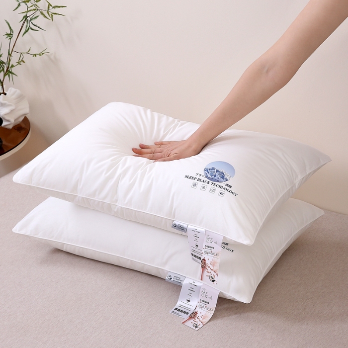 91家纺网 家纺一手货源 找家纺 赛格时代  2025A类全棉大豆枕-单边舒适枕（山峰白）