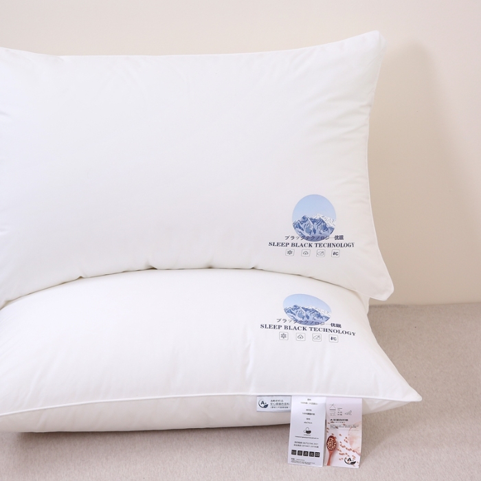 91家纺网 家纺一手货源 找家纺 赛格时代  2025A类全棉大豆枕-单边舒适枕（山峰白）