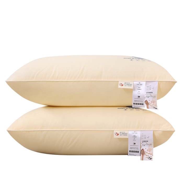 91家纺网 家纺一手货源 找家纺 赛格时代  2025A类全棉大豆枕-单边舒适枕（山峰黄）