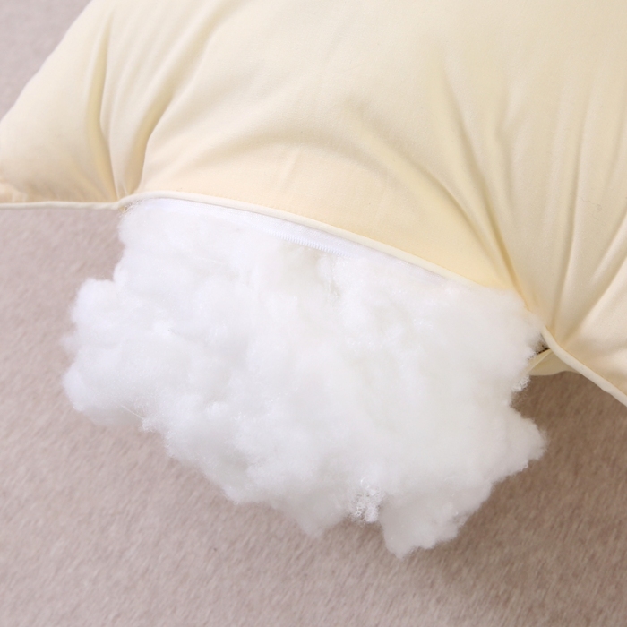 91家纺网 家纺一手货源 找家纺 赛格时代  2025A类全棉大豆枕-单边舒适枕（山峰黄）