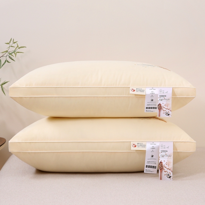91家纺网 家纺一手货源 找家纺 赛格时代  2025A类全棉大豆枕-立体舒适枕（大豆黄）