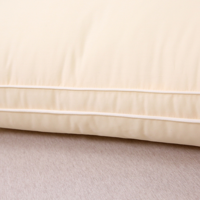 91家纺网 家纺一手货源 找家纺 赛格时代  2025A类全棉大豆枕-立体舒适枕（大豆黄）