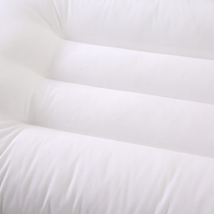 91家纺网 家纺一手货源 找家纺 赛格时代  2025A类全棉大豆枕-定型护颈枕（山峰白）