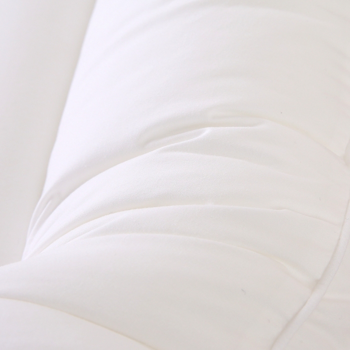 91家纺网 家纺一手货源 找家纺 赛格时代  2025A类全棉大豆枕-定型护颈枕（山峰白）