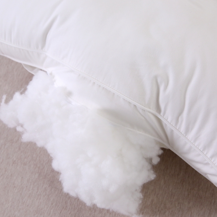 91家纺网 家纺一手货源 找家纺 赛格时代  2025A类全棉大豆枕-定型护颈枕（山峰白）