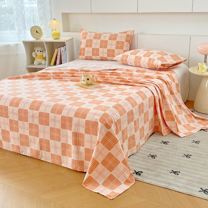 91家纺网 家纺一手货源 找家纺 （总）2025爆款夏季凉被单缎条老粗布三件套床上用品