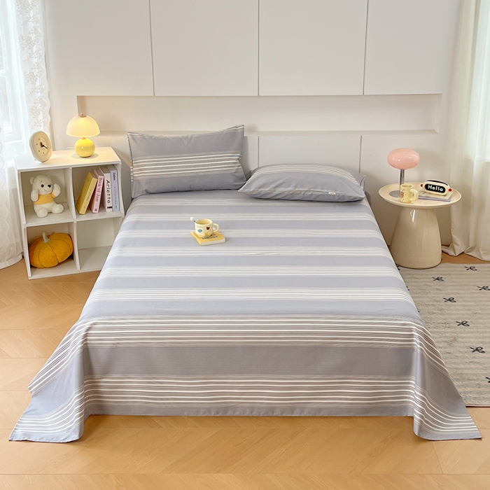 91家纺网 家纺一手货源 找家纺 （总）2025爆款夏季凉被单缎条老粗布三件套床上用品