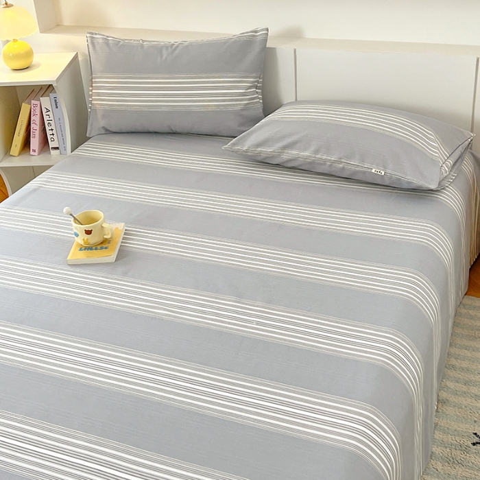 91家纺网 家纺一手货源 找家纺 （总）2025爆款夏季凉被单缎条老粗布三件套床上用品