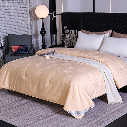 91家纺网 家纺一手货源 找家纺 二合一四季子母被 保真纯桑蚕丝被 高端全棉贡缎提花桑蚕丝被 夏凉被 空调被 春秋被 冬被 婚庆被