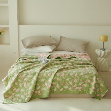 91家纺网 家纺一手货源 找家纺 （总） 2025新款A类全棉加厚八层纱毛巾被