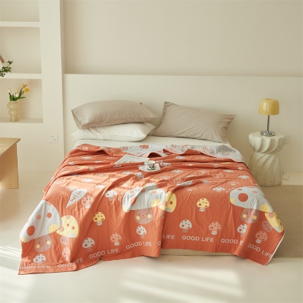 91家纺网 家纺一手货源 找家纺 （总） 2025新款A类全棉加厚八层纱毛巾被