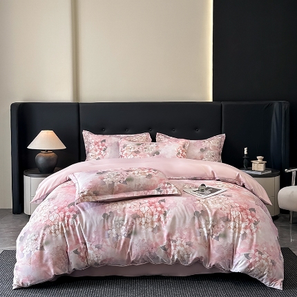 91家纺网 家纺一手货源 找家纺 总-金梦拉 2025新款100%棉代尔天丝莱赛尔四件套