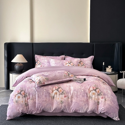 91家纺网 家纺一手货源 找家纺 总-金梦拉 2025新款100%棉代尔天丝莱赛尔四件套