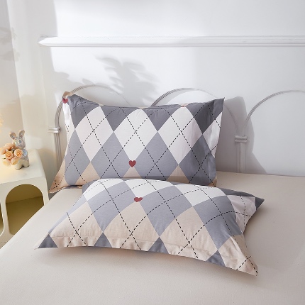 91家纺网 家纺一手货源 找家纺 （总）三盛源 2025新款枕套全棉48x74cm信封一对学生宿舍纯棉枕头套枕皮单人枕芯通用