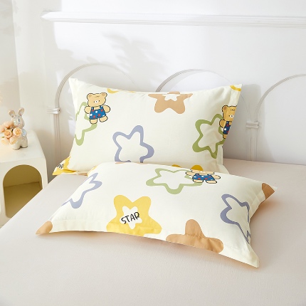 91家纺网 家纺一手货源 找家纺 （总）三盛源 2025新款枕套全棉48x74cm信封一对学生宿舍纯棉枕头套枕皮单人枕芯通用