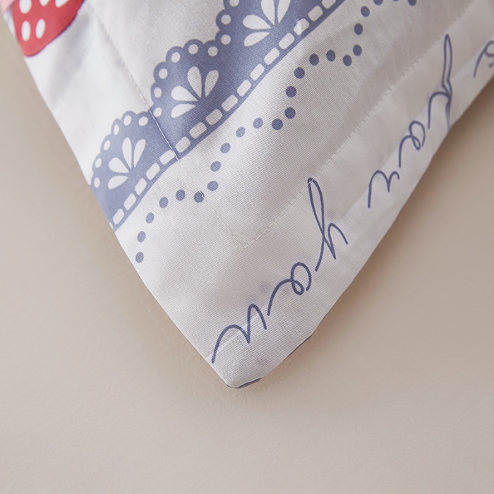 91家纺网 家纺一手货源 找家纺 三盛源 2025新款枕套全棉48x74cm信封一对学生宿舍纯棉枕头套枕皮单人枕芯通用 奶油小熊