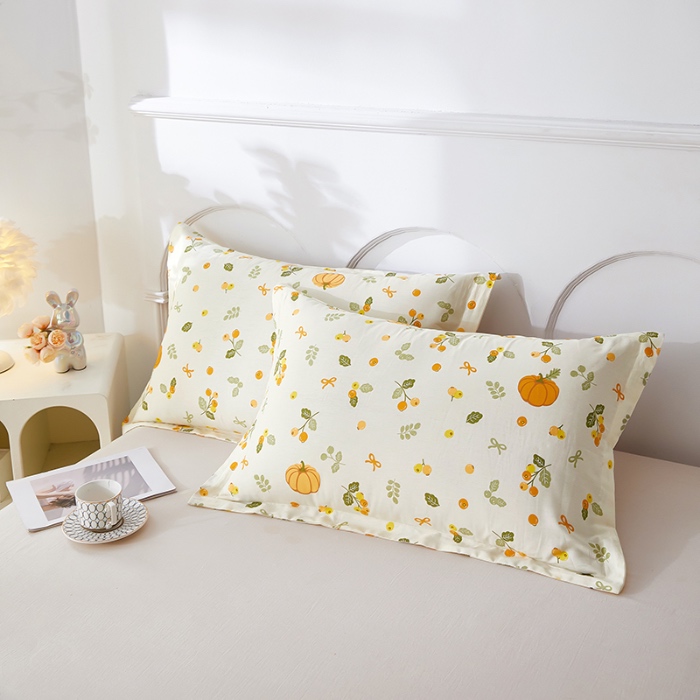 91家纺网 家纺一手货源 找家纺 三盛源 2025新款枕套全棉48x74cm信封一对学生宿舍纯棉枕头套枕皮单人枕芯通用 田园生活