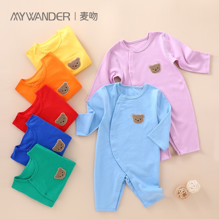 91家纺网 家纺一手货源 找家纺 （总）【惊喜捡漏】婴儿连体衣a类纯棉新生儿小熊宝宝衣服爬爬服全棉