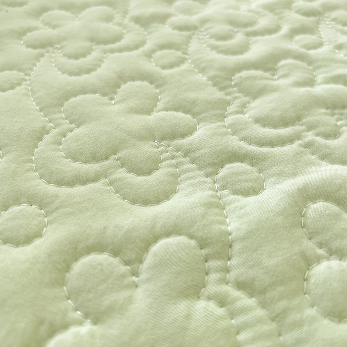 91家纺网 家纺一手货源 找家纺 2025韩版少女心法式公主风水洗棉蕾丝花边夏被床盖款四件套泡泡棉小竺棉凉蝴蝶结夏被床盖款四件套 蜜可儿-薄荷绿 