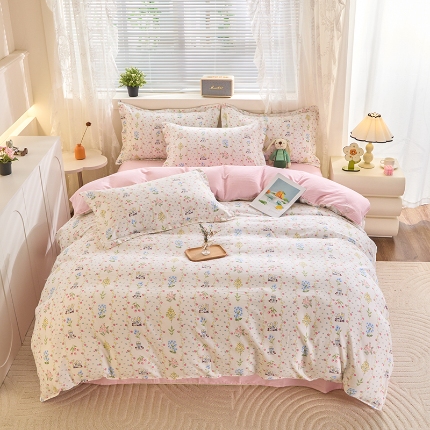 91家纺网 家纺一手货源 找家纺 （总）牧笛缘家纺 2025新款全棉12868四件套