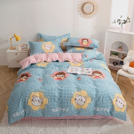 91家纺网 家纺一手货源 找家纺 （总）牧笛缘家纺 2025新款全棉12868四件套