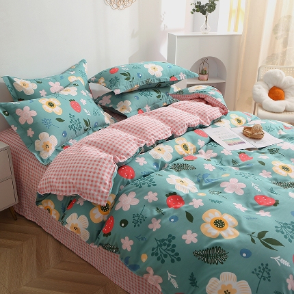 91家纺网 家纺一手货源 找家纺 （总）牧笛缘家纺 2025新款全棉12868单被套