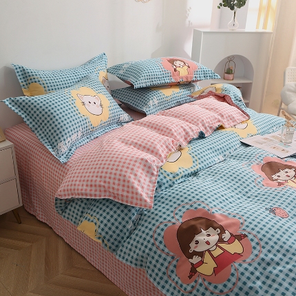 91家纺网 家纺一手货源 找家纺 （总）牧笛缘家纺 2025新款全棉12868单被套