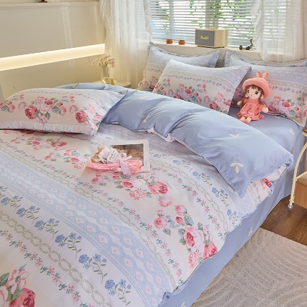 91家纺网 家纺一手货源 找家纺 （总）牧笛缘家纺 2025新款全棉12868单被套