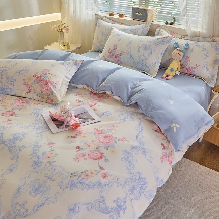 91家纺网 家纺一手货源 找家纺 （总）牧笛缘家纺 2025新款全棉12868单被套