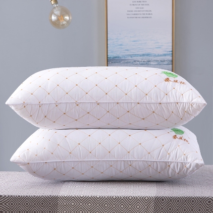 91家纺网 家纺一手货源 找家纺 兴丝露枕芯 蚕丝枕 绗缝蚕丝枕 刺绣羽丝枕 成人枕头 中高枕