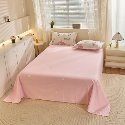 91家纺网 家纺一手货源 找家纺 （总）牧笛缘家纺 2025新款全棉12868单床单