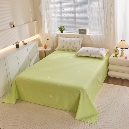 91家纺网 家纺一手货源 找家纺 （总）牧笛缘家纺 2025新款全棉12868单床单