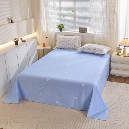 91家纺网 家纺一手货源 找家纺 （总）牧笛缘家纺 2025新款全棉12868单床单