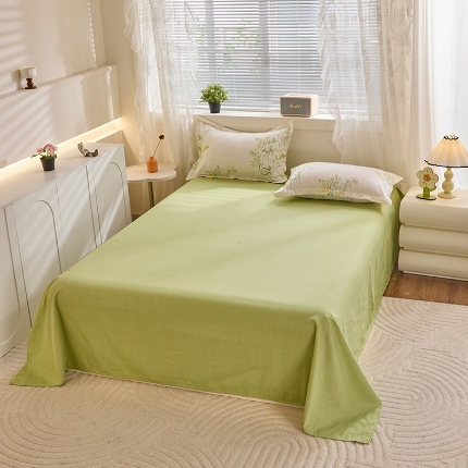 91家纺网 家纺一手货源 找家纺 （总）牧笛缘家纺 2025新款全棉12868单床单