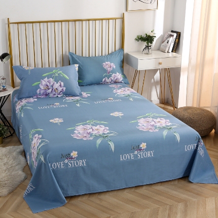 91家纺网 家纺一手货源 找家纺 （总）牧笛缘家纺 2025新款全棉12868单床单