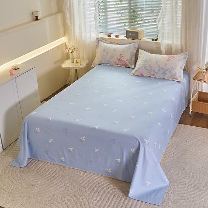 91家纺网 家纺一手货源 找家纺 （总）牧笛缘家纺 2025新款全棉12868单床单